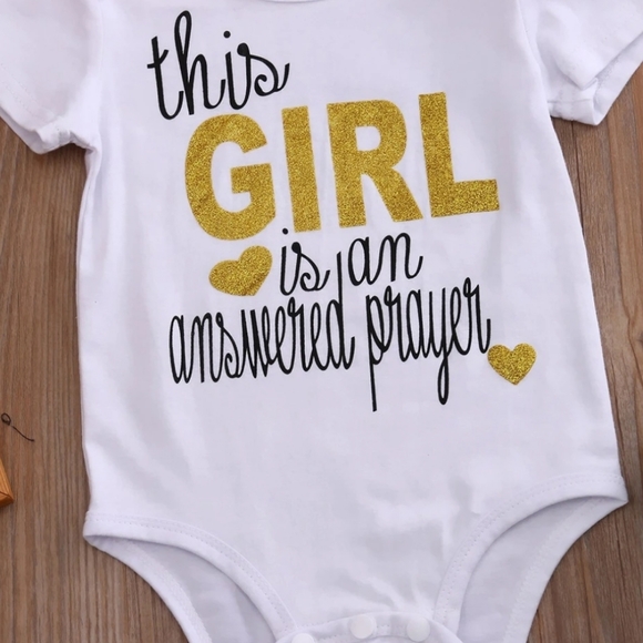 3 PCS newborn baby girl clothes romper shorts dot - Picture 5 of 6